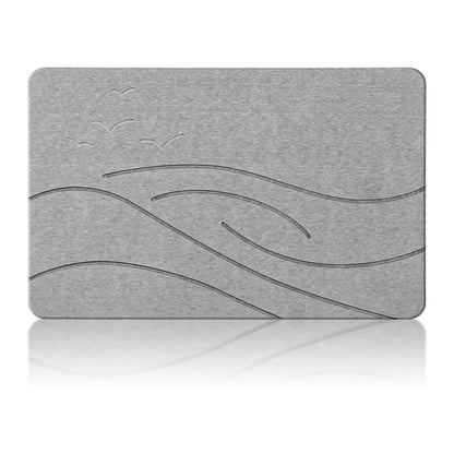 Burcha Design Bath Mat - Quick Drying Bath Mat Stone - Premium Mat for Bathroom, Ultra and Fast Drying for a Safe, Clean Experience - Safe Non - Slip Surface